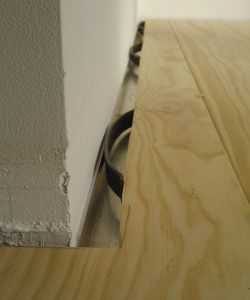 Holzboden mit Klammerverlegung